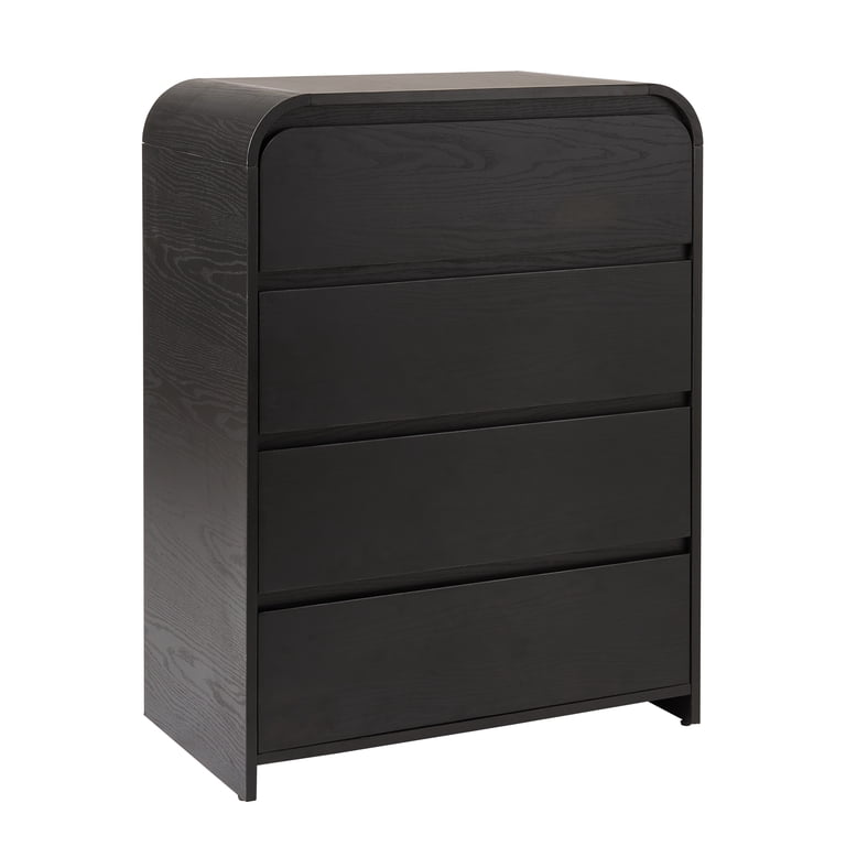 Better Homes & Gardens Juliet 4-Drawer Dresser, Rich Black Finish