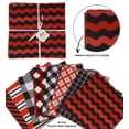 thumbnail image 3 of Soimoi Stripes Print&nbsp;Precut 5-inch Cotton&nbsp;Fabric&nbsp;Quilting&nbsp;Squares&nbsp;Charm Pack DIY Patchwork Sewing Craft-Red, 3 of 7