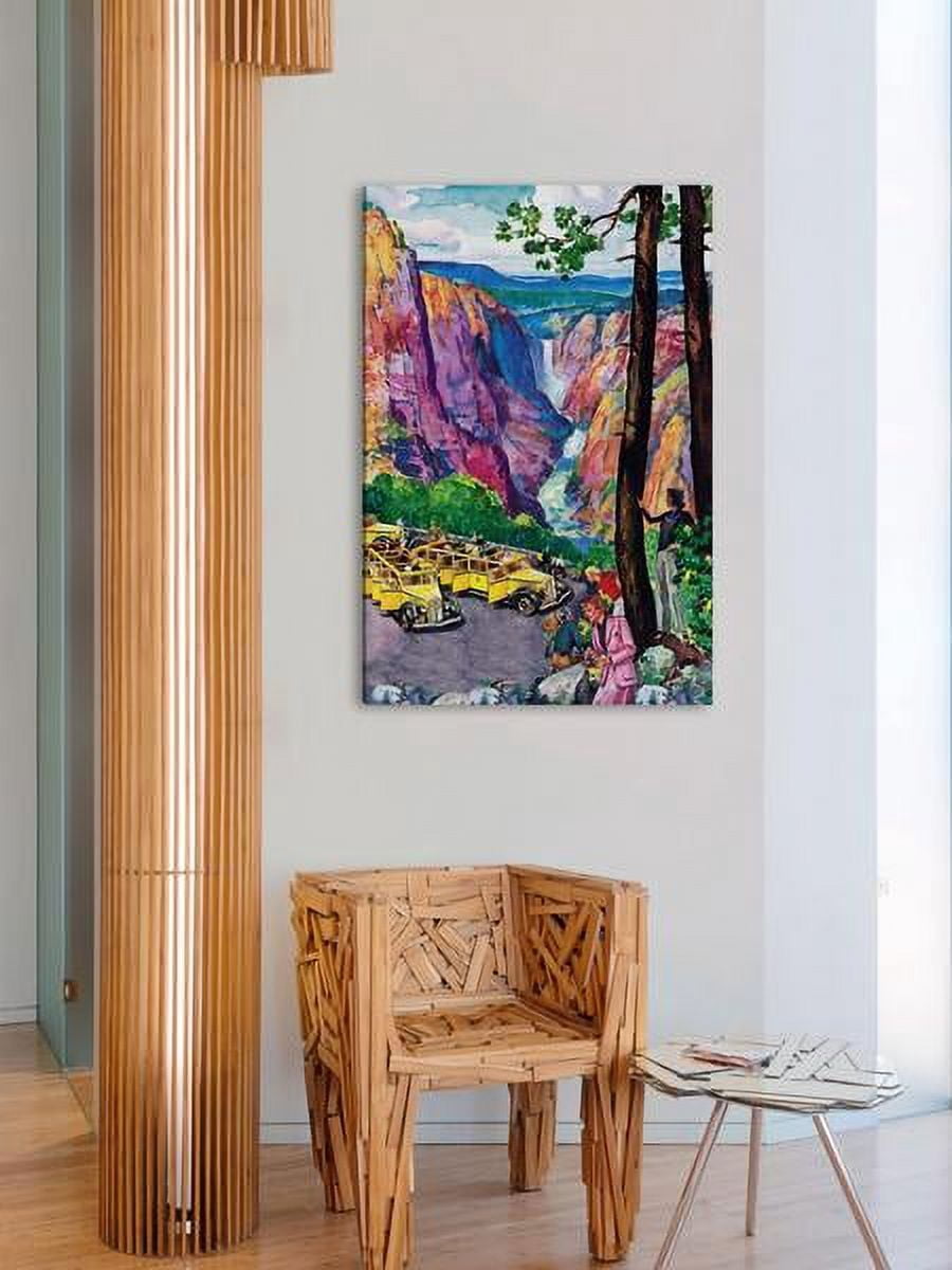 "Picturesque View" Painting Print on Wrapped Canvas