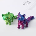 thumbnail image 3 of Figurita de gato adorable impresa en 3D, estatua de animal de dibujos animados, decoración para escritorio, modelo coleccionable, juguete para niños y adultos, 3 of 7
