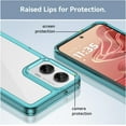 thumbnail image 5 of Case for Moto G35 5G,Moto G35 5G Case,Transparent TPU+PC Acrylic Protective Military Grade  Heavy Duty Shockproof Protection Phone Case for Motorola Moto G35 5G (Clear Blue), 5 of 8