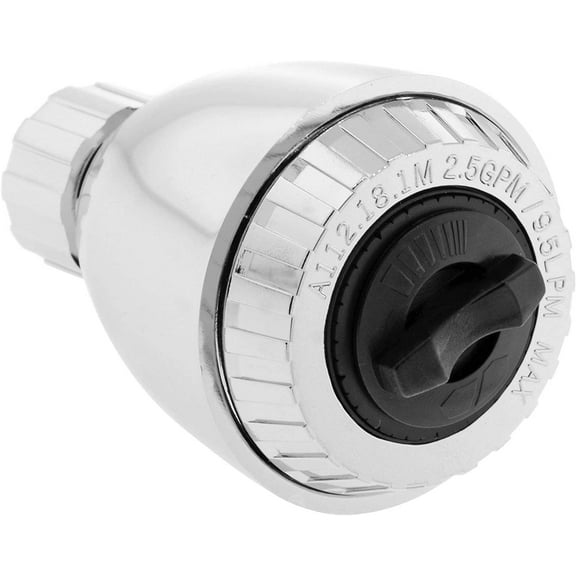 Avalon Shower Head with Adjustable Water Flow Controller Chrome Plated ABS
