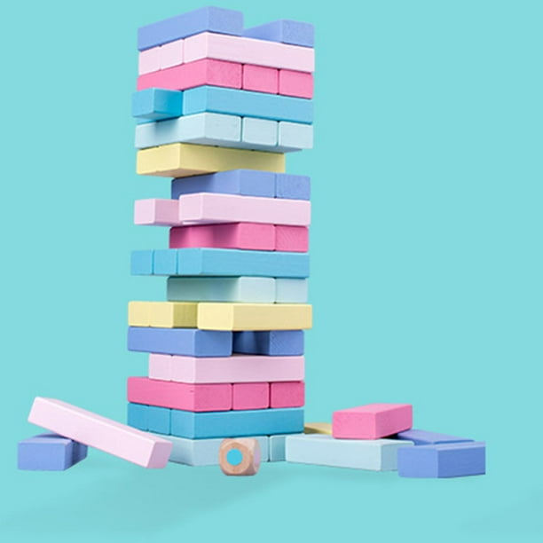Bloques de torre apilables de Montessori, rompecabezas de bricolaje, aprendizaje funciones, clasificación de formas preescolares Multi Hugo Bloques de torre apilables