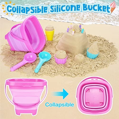 TSDATOWR Ice Cream Beach Toys Set de juguetes de arena para niños, juego de cubo de arena TSDATOWR TSDATOWR