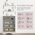 thumbnail image 6 of Royalcraft Dresser with Drawers & Floating Shelves, 3 Drawer Dresser with Open Storage & Painted Finish, Modern Storage Dresser for Bedroom, Closet, Hallway, White, 6 of 10