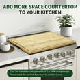 thumbnail image 5 of Bamboo Cutting Board,Extra Large Wooden Cutting Boards for Kitchen,Chopping Board with Deep Juice Grooves & Handles,Cutting Board for Chopping & Serving,24"x18", 5 of 8