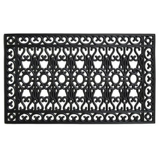 Calloway Mills 152961830G Black Border 18 x 30 Monogram Doormat, (Letter  G)