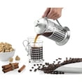 thumbnail image 4 of French Press Coffee Maker Set 600 ml French Press Coffee Brewer With 2 Matching Stainless Steel Drinking Cups, 4 of 5