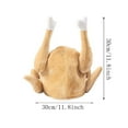 thumbnail image 3 of CUIYUAN Unisex Plush Turkey Hat Roasted Thanksgiving Dinner Party Supplies Themed Holiday Accessories Dress-Up Cap Novelty Headwear Soft Plush Turkey Shaped Design Caps B, 3 of 4