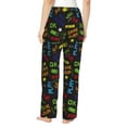thumbnail image 3 of Picia Pixel Game Womens Soft Woven Cotton Elastic Waistband Sleep Pajama Pant Lounge Sleep Pant With Pockets And Drawstring-X-Large, 3 of 9