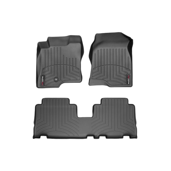 WeatherTech Custom Fit FloorLiners compatible with 2008-2010 Saturn Vue - 1st & 2nd Row, Black