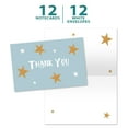 thumbnail image 5 of Tree-Free Greetings Thank You Greeting Card 12 Pack, 4x6, Blue Rainbow Baby Shower (TK61355), 5 of 7