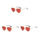 thumbnail image 5 of Sonducket Impresionantes gafas de sol en forma de corazón de PVC con lente Tac Accesorio de moda Gafas de sol en forma de corazón rojo Type1 NO1, 5 of 6