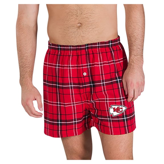 Men's Concepts Sport Red/Black Kansas City Chiefs Ultimate Flannel Boxers