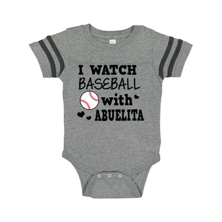 

Inktastic I Watch Baseball with My Abuelita Gift Baby Boy or Baby Girl Bodysuit