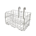 thumbnail image 2 of Detachable Metal Front Handlebar Bike Basket 20kg Load Bearing Convenient Sturdy Silvery, 2 of 8