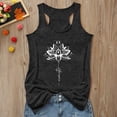 thumbnail image 2 of ERkkoi Graphic Tank Tops For Women Loose Fit Casual Spring Tops Printed Shaped Beach T Shirts For Women Y2K Holiday Camisole Dark Gray XL, 2 of 4