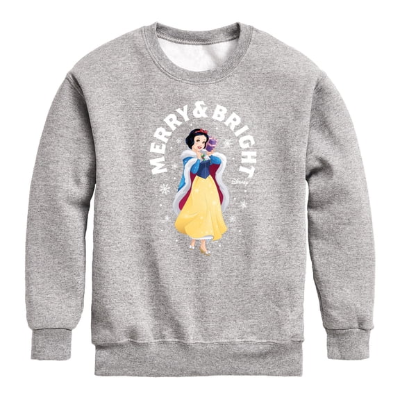 Disney Princess - Merry And Bright Snow White - Youth Crew Fleece Sweatshirt