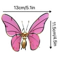 thumbnail image 2 of Glow in The Dark Butterfly Decorations for Wall, Garden, Fence, Outdoor Hanging Metal Butterflies, Night Garden Decor for Patio, Yard, Plant Pot, 1 Pcs, 5.1x4.5", 2 of 6