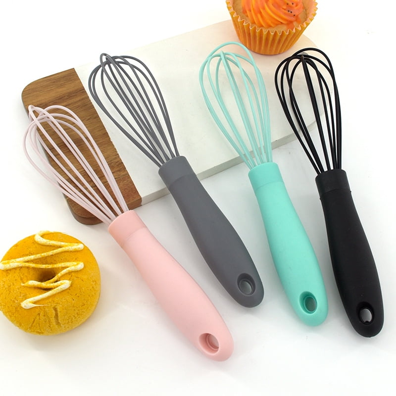 Ram Pro Nylon Egg Whisk Kitchen Cooking Utensil Made of Heat Resistant Nylon Perfect for Making All Types of Sauces and Desserts Grey (Pack of 3)
