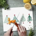 thumbnail image 5 of CounterArt "Holiday Trees" 3mm Glass Cutting Board 10" x 8", 5 of 7