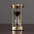 thumbnail image 1 of SHAR Unique 10-Minute Metal Brass Hourglass Sand Timer, 1 of 5
