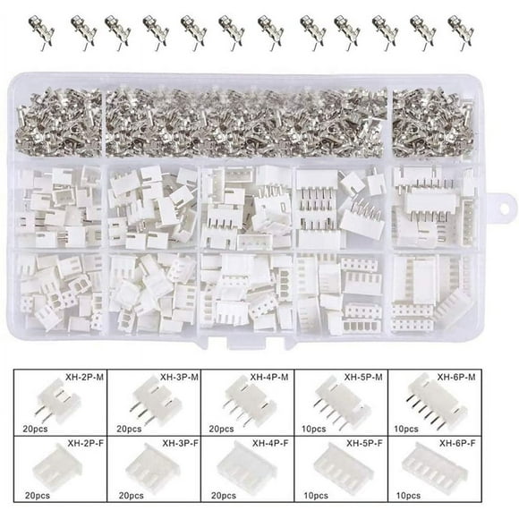 2 to 6 Pins Molex Connectors Kit - 460pcs Male Female Connector Set