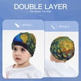 thumbnail image 6 of Honeii Peacocks Print Kids Knit Beanie Watch Hat ,Knit Cap for Boys and Girls, 6 of 7