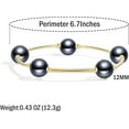 thumbnail image 6 of Pearls Blessing Bracelets For Women Handmade Elegant Crystal 12mm lucky Pearls Blessing Bracelet For Women, 6 of 6