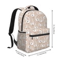 thumbnail image 2 of Xecao White Goose Backpack, a stylish and functional choice for both men and women, is the perfect basic bookbag for college, work, or travel, 2 of 5