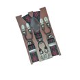 thumbnail image 1 of Tirantes para hombre con 6 clips, correas elásticas gruesas, accesorios de hardware, 1 of 6