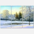 thumbnail image 4 of Designart Green Trees In Beautiful Winter Landscape Canvas Wall Art, 4 of 4