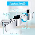 thumbnail image 3 of Shower Bracket Metal Shower Bracket, No Drilling, 45° Swivel Shower Bracket for Shower Bar Hand Shower (Silver), 3 of 5