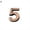 5, variant on HEVIRGO Door Plate Digit 0-9 Modern House Door Plaque Address Arabic Number Digit Plate Sign Decoration