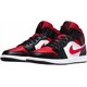 thumbnail image 3 of Men's Jo r-dan 1 Mid Black/Fire Red-White, 3 of 6