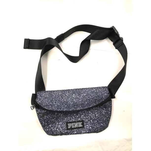 Victoria's Secret Pink Bling Shine Belt Bag Fanny Pack Dark Blue
