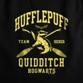 thumbnail image 3 of Harry Potter Hufflepuff Quidditch Arch Women's Sleeveless Crop Top Tank, Black, Large, 3 of 5