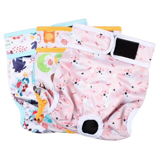 Pañales lavables y reutilizables para perras Paw Legend XL (paquete de 3)