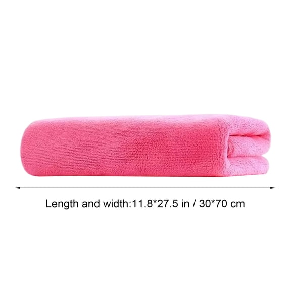 5 Piece Towel Set, Pure Cotton Soft Fast Dry Lightweight Absorbent, for Shower, Spa, Gym, Pool, Hotel & Daily Use, 11.81x23.62in, Pink