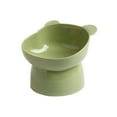 thumbnail image 2 of Elevated Cat&Dog Bowls Set : 5 Inch Ceramic Raised Cat Food & Water Bowl Set for Protecting Pet's Spine - Feeding & Watering Supplies for Pets （Green）, 2 of 6