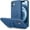 Denim Blue, variant on Case for iPhone 12 Case with Ring Stand [360° Rotatable Ring Holder Magnetic Kickstand] [Soft Microfiber Lining] Shockproof Rubber Protective Phone Cases Cover for Women Girls, Light Purple