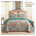 thumbnail image 2 of PaFagwy Quilt Set King Size (92" x104"), 3 Piece King Size Quilt Sets with 2 Pillow Shams - Soft and Lightweight, Boho Reversible King Quilt Bedding Bedspread Coverlet Set, Boho, 2 of 8