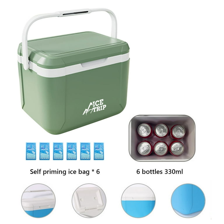 5 Liter Camping Cooler Hard Ice Retention Cooler Lunch Box Portable Small Insulated Cooler Walmart