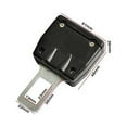 thumbnail image 6 of 2pcs Universal Car Safety Seat Belt Seatbelt Clip Extender Extention Buckle (Black), 6 of 8