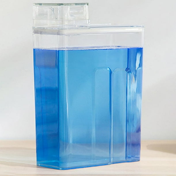 Tapa Detergente para Ca de almacenamiento en polvo Contenedor capacidad con tapa Cápsulas de lavandería Ca de almacenamiento en polvo perfecl Botella de loción