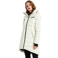 thumbnail image 2 of Orolay Women's Quilted Jacket Slim Down Jacket Outerwear Jacket Mid Length Overcoat White M, 2 of 6
