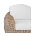 thumbnail image 5 of Outsy 0AKA-08-BR-R Katalina Outdoor & Backyard Poly Hyacinth Furniture Set with Aluminum Frame, Brown & White - 3 Piece, 5 of 17
