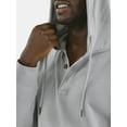 thumbnail image 4 of George Men's Button Henley Hoodie with Long Sleeves, Sizes S-3XL, 4 of 5