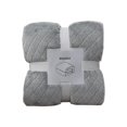 thumbnail image 2 of Frazada Manta de franela gris, suave, lavable y ligera, ideal para sofá, cama u oficina. Cálida y acogedora para todas las estaciones (1 pieza). Rkxzt, 2 of 9