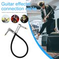 thumbnail image 1 of Cable De Conexión De Efecto De Guitarra Cable de conexión de efecto de guitarra de 6,35 mm Cable de conector de metal de ángulo recto (longitud 1,5 m), 1 of 6